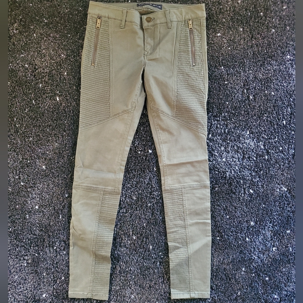 Express Stella Low Rise Green Jean Legging